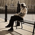 woman waiting