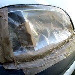 busted headlight