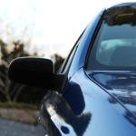 blue car