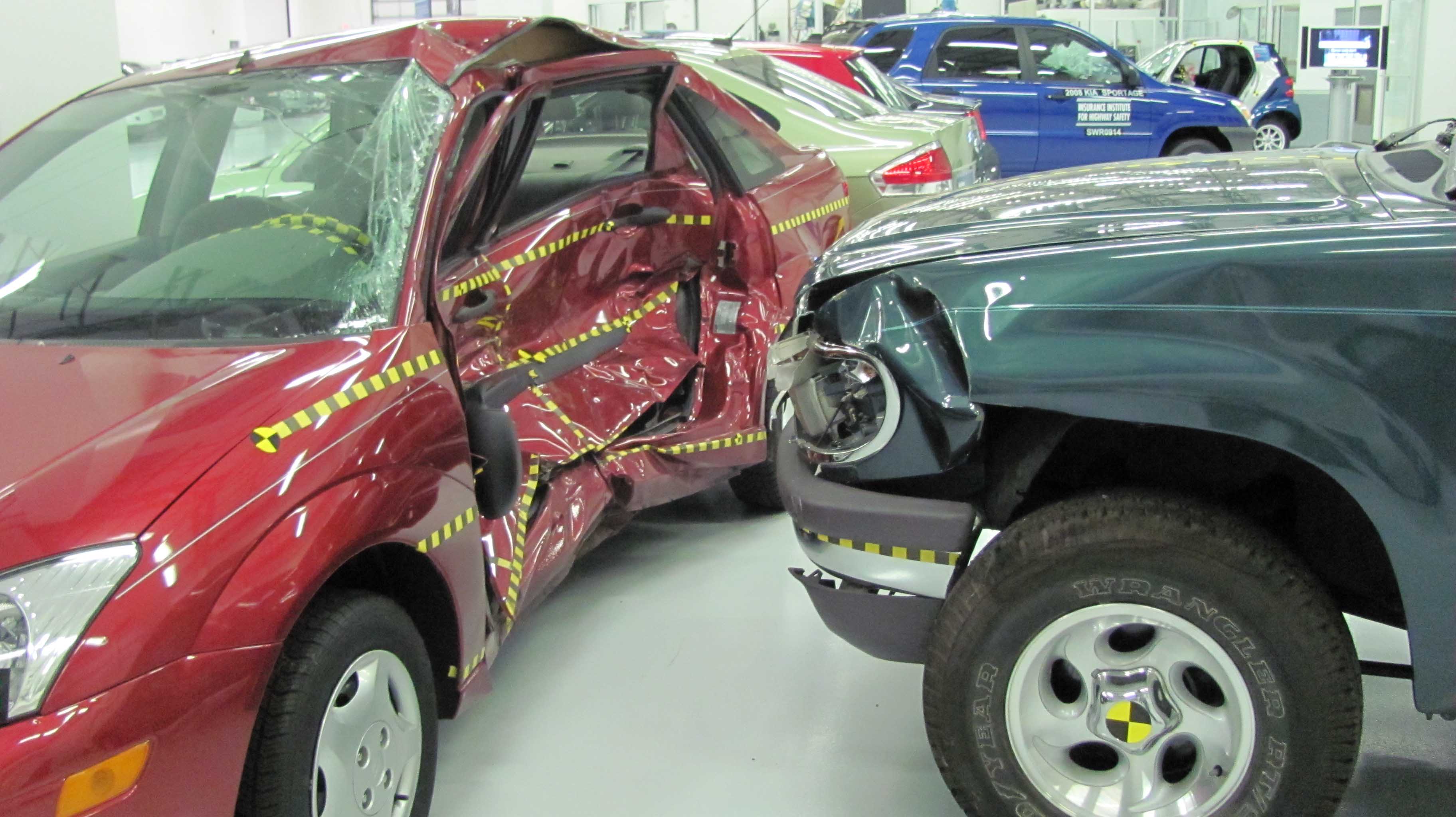 a ford focus in a car accident